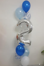 Load image into Gallery viewer, Single Foil Number with 7 Latex balloons