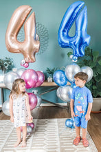 Load image into Gallery viewer, Single Number Balloon Bouquet with Latex 8 Latex Balloons