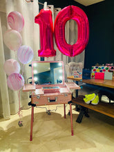 Load image into Gallery viewer, Hot Pink Double Number Backrop