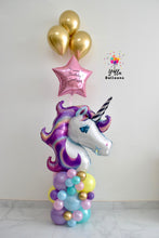 Load image into Gallery viewer, Personlaised Star Unicorn Kids Birthday Column