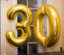 Load image into Gallery viewer, Double Foil Number Balloon