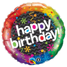 Load image into Gallery viewer, Confetti Foil Happy Birthday Balloon with 4 Latex Balloons