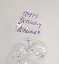 Load image into Gallery viewer, Personalised Foil Shimmer Confetti Balloon
