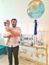 Load image into Gallery viewer, Personalised - You Are The Best Dad In The World! - Planet Earth Globe Jumbo 22" Bubble Fathers Day / Party Balloon Gift