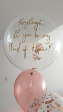 Load image into Gallery viewer, Personalised Foil Shimmer Confetti Balloon