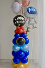Load image into Gallery viewer, Space Themed Bithday Colum With Helium Bouquet