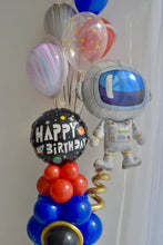 Load image into Gallery viewer, Space Themed Bithday Colum With Helium Bouquet