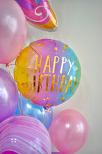Load image into Gallery viewer, Happy Birthday foil Bouquet with 8 Latex Balloons - Butterfly Theme