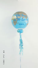 Load image into Gallery viewer, Personalised - You Are The Best Dad In The World! - Planet Earth Globe Jumbo 22" Bubble Fathers Day / Party Balloon Gift
