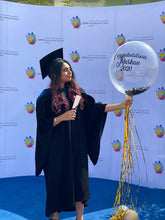 Load image into Gallery viewer, Grad Personalised Confetti Bubble Balloon with Shimmer Tassel