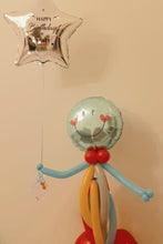 Load image into Gallery viewer, Smiley Face Character table center bouquet with Star Foil happy Birthday personalized