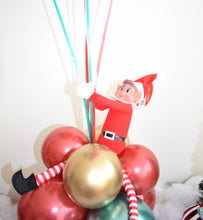 Load image into Gallery viewer, I&#39;m Back Elf On The Shelf -  4 Chrome Green &amp; Red Balloons
