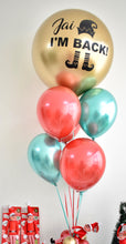 Load image into Gallery viewer, I&#39;m Back Elf On The Shelf Gift - Personalised Chrome Gold Balloon
