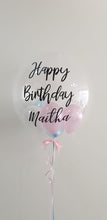 Load image into Gallery viewer, Personalised Happy Birthday Bubble Balloon with Balloons Inside
