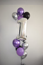 Load image into Gallery viewer, Single Number Balloon Bouquet with Latex 8 Latex Balloons