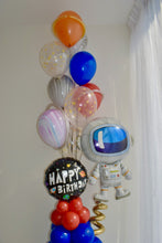 Load image into Gallery viewer, Space Themed Bithday Colum With Helium Bouquet