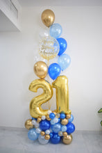 Load image into Gallery viewer, Milestone Personalised Bubble Birthday Column