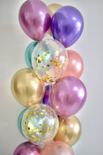 Load image into Gallery viewer, Chrome Color Explosion - 15 Balloons Bouquet