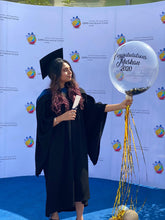 Load image into Gallery viewer, Grad Personalised Confetti Bubble Balloon with Shimmer Tassel
