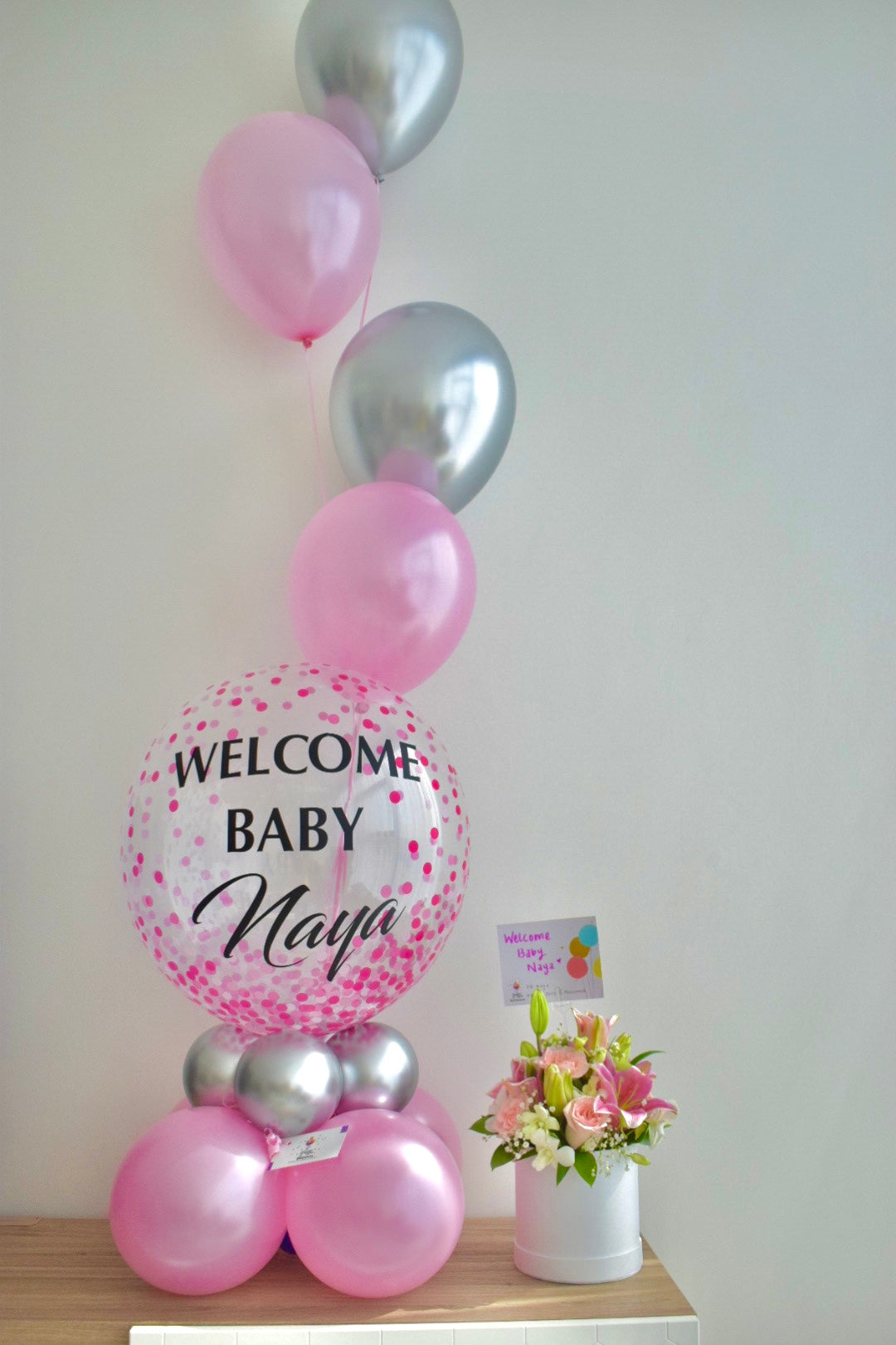 Baby Girl Letter Aluminum Foil Balloons, Welcome Baby Party